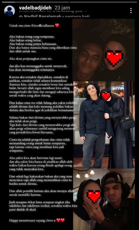 Viral Surat Cinta Vadel Badjideh untuk Lolly, Ngotot Minta Berjodoh dengan Anak Nikita Mirzani