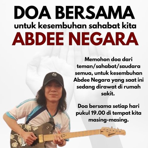 Sebulan Dirawat di Rumah Sakit, Begini Kondisi Abdee Slank Sekarang 'Mohon Doanya'