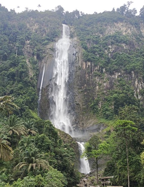 Eksotisme Air Terjun Tertinggi Indonesia, Dikelilingi Tebing dan Hutan yang Keindahannya Bikin Pengunjung Enggan Pulang