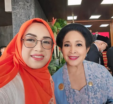 Sama-Sama Cantik dan Elegan, 6 Potret Titiek Soeharto & Selvi Ananda di Pelantian Prabowo-Gibran