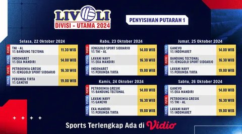 Livoli Divisi Utama 2024 Kembali Hadir, Saksikan Pertandingannya di Vidio