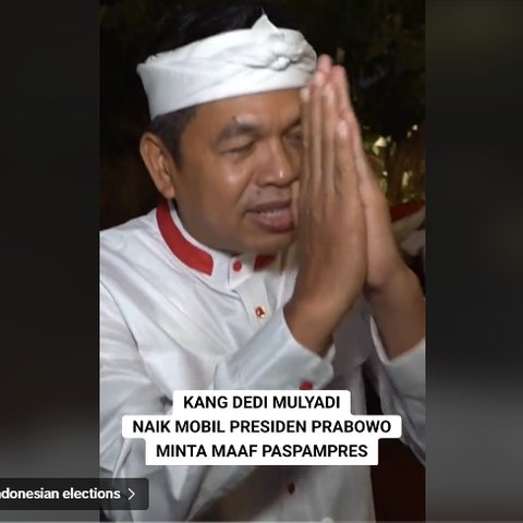 Dedi Mulyadi Sampai Sembah Minta Maaf kepada Protokol Istana 'Saya Aduh Calutak'