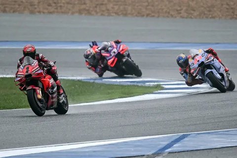 Hasil MotoGP Thailand 2024: Marc Marquez Terjatuh, Pecco Bagnaia Finish Pertama