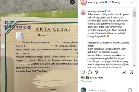 Demi Terhindar dari Fitnah, Inara Rusli Pamerkan Akta Cerai dengan Virgoun