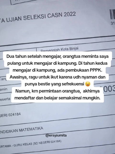 Kisah Pengalaman Wanita Pasca Gagal dari Tes CPNS, 5 Tahun Memahami Hikmah Kegagalan