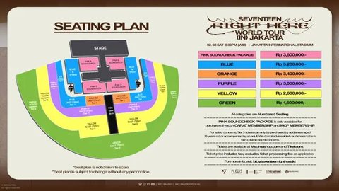 Siap Konser di Jakarta, Harga Tiket Seventeen untuk Kategori Green Paling Murah hanya Rp1,6 Juta