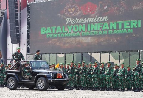 Melihat Prajurit Tangguh Batalyon Penyangga Daerah Rawan yang Baru Diresmikan, Ternyata Idenya Berasal dari Sosok Penting