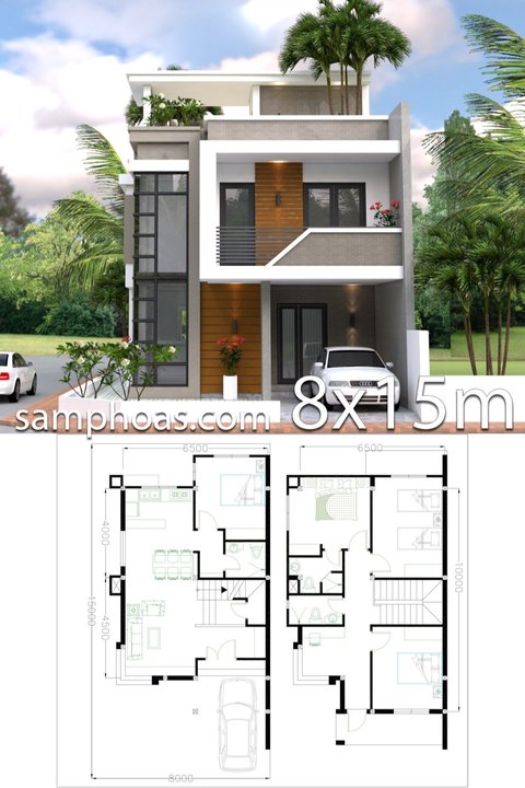 5 Inspirasi Denah dan Desain Rumah Minimalis Dua Lantai di Lahan Terbatas, Cocok untuk Hunian Keluarga Kecil Dua Anak