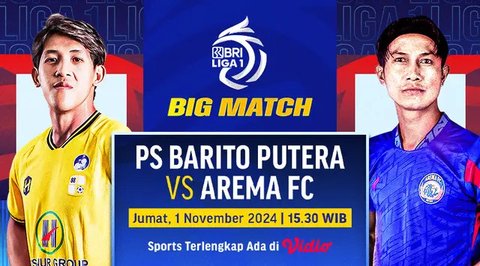 Prediksi Pertandingan Barito Putera vs Arema FC, 1 November 2024