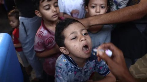 Tega Bombardir Anak-Anak Gaza Lagi Vaksinasi Polio, Israel Malah Tidak Mengaku