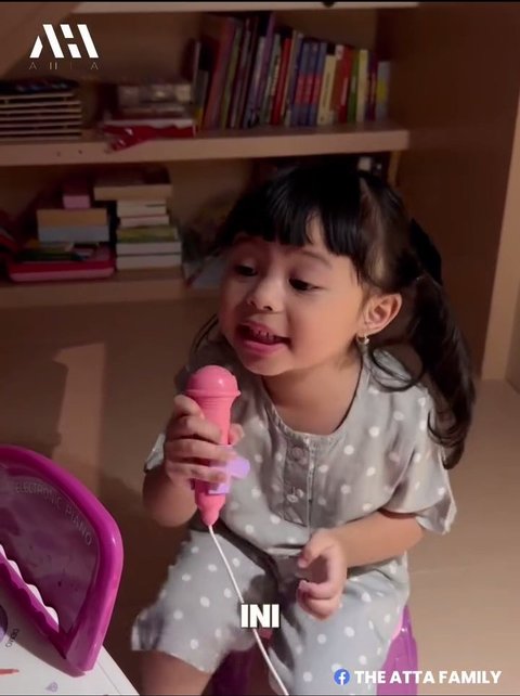 Aksi Mengemaskan Ameena anak Atta dan Aurel, saat Nyanyi Lagu Mahalini