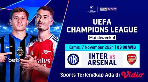 Liga Champions: Prediksi Inter Milan Lawan Arsenal