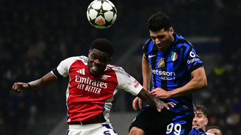 FOTO: Balik ke Setelan Pabrik, Arsenal Kandas 0-1 dari Inter Milan di Liga Champions