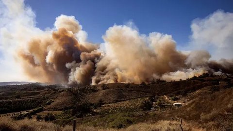 FOTO: Dahsyatnya Kebakaran Hutan di California, Puluhan Ribu Warga Dievakuasi