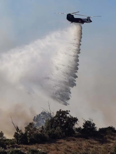 FOTO: Dahsyatnya Kebakaran Hutan di California, Puluhan Ribu Warga Dievakuasi