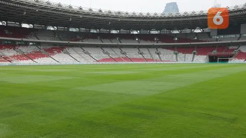 FOTO: Penampakan Kondisi Terbaru Rumput Stadion GBK Jelang Timnas Indonesia vs Jepang