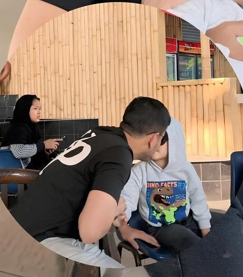 Momen Keakraban Haldy Sabri Momong Air Rumi Anak Irish Bella saat Ditinggal Bekerja