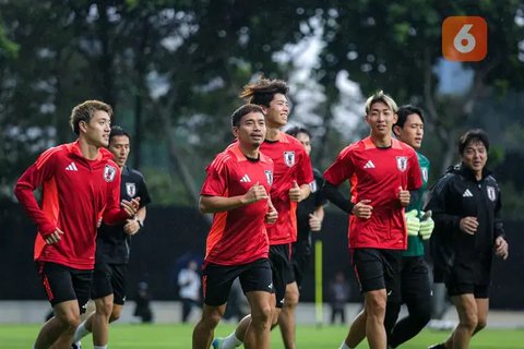 FOTO: Jepang Tancap Gas Gelar Latihan Perdana Jelang Lawan Timnas Indonesia di Kualifikasi Piala Dunia 2024