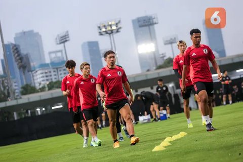 FOTO: Jepang Tancap Gas Gelar Latihan Perdana Jelang Lawan Timnas Indonesia di Kualifikasi Piala Dunia 2024