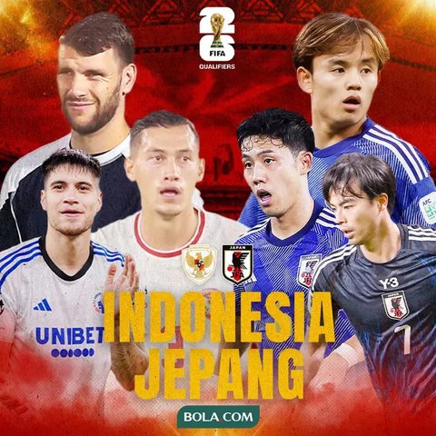 Ini Link Siaran Langsung Timnas Indonesia Vs Jepang dalam Kualifikasi Piala Dunia Zona Asia 2026