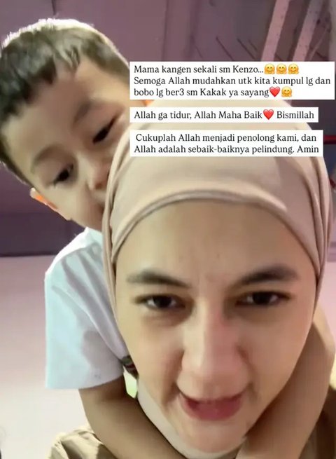 Pesan Mengharukan Paula Verhoeven untuk Anaknya Tiger dan Kenzo: Mama Kangen Sekali, Allah Tidak Tidur