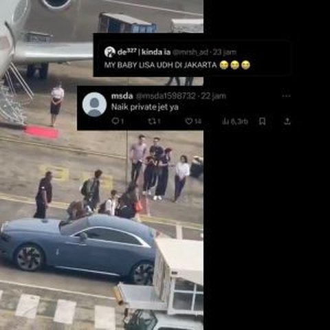 Gaya Mewah dan Glamor Lisa BLACKPINK saat Tiba di Jakarta, Siap Sapa Fans di Indonesia