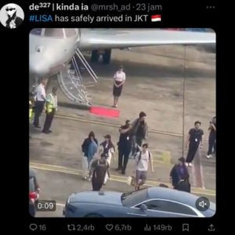 Gaya Mewah dan Glamor Lisa BLACKPINK saat Tiba di Jakarta, Siap Sapa Fans di Indonesia