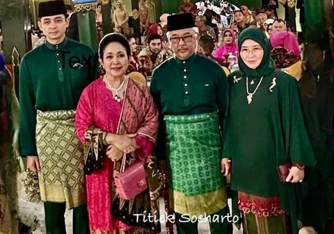 Anggun dan Elegan, Potret Titiek Soeharto Hadiri Pernikahan Anak Sultan Pahang Ditemani Keponakan Tampan