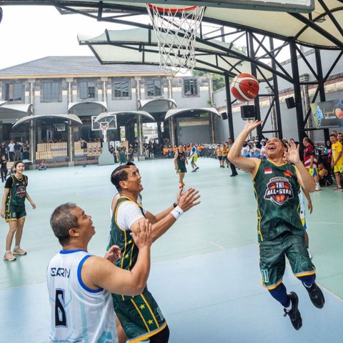 Panglima TNI Mendadak jadi Anak Basket, Lincah Lempar Bola ke Ring Sampai jadi Sorotan