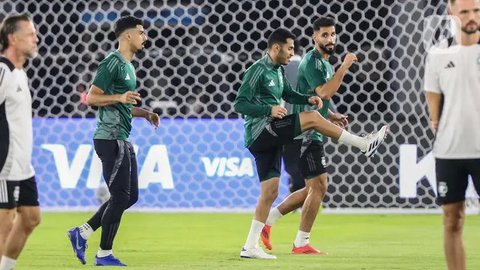 FOTO: Mengintip Timnas Arab Saudi Matangkan Persiapan Jelang Duel Lawan Timnas Indonesia di GBK