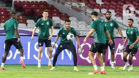 FOTO: Mengintip Timnas Arab Saudi Matangkan Persiapan Jelang Duel Lawan Timnas Indonesia di GBK