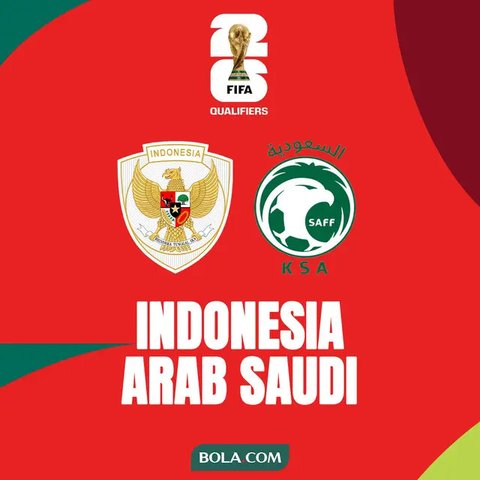 Saksikan Live Streaming Timnas Indonesia Vs Arab Saudi, Kick-Off 19.00 WIB Malam ini