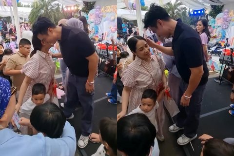 Sikap Baim Wong Elus Kepala Nagita di Ultah Azura Anak Aurel Hermansyah Tuai Cibiran