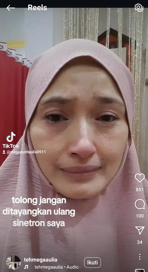 Menangis, Mega Putri Aulia  Ingin Sinetron 'TUKANG BUBUR NAIK HAJI' Tidak Ditayangkan Lagi