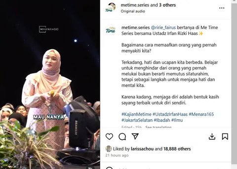 Ayus dan Nissa Sabyan Nikah, Ririe Fairus: Bagaimana Cara Memaafkan Orang yang Menyakiti Kita?