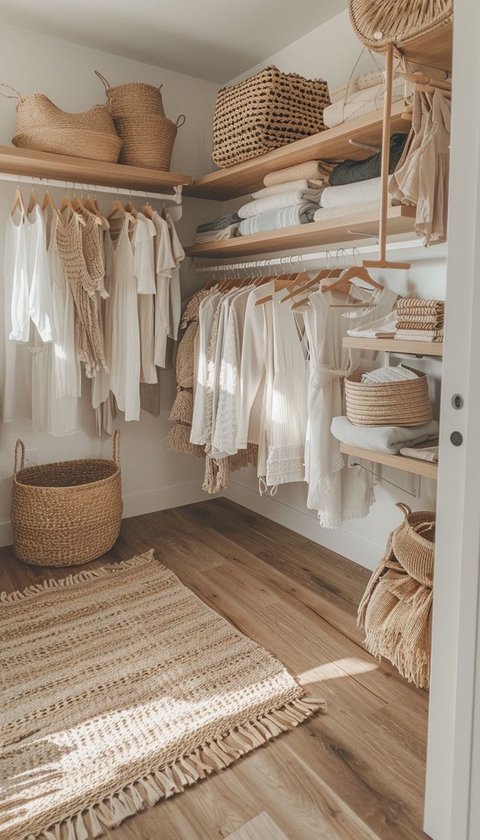 5 Desain Walking Closet Rumah Tipe 36 yang Bikin Rumah Lebih Stylish dan Fungsional, Bikin Rumah jadi Lebih Estetik