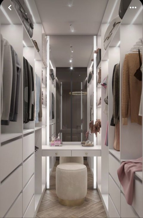 5 Desain Walking Closet Rumah Tipe 36 yang Bikin Rumah Lebih Stylish dan Fungsional, Bikin Rumah jadi Lebih Estetik