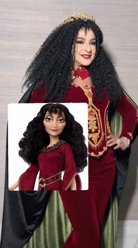 Hadir di Ulang Tahun Cucu, Ala Alatas Ibu Tasya Farasya Cosplay Jadi Madam Gothel di Film Tangled