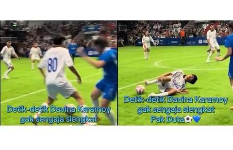 Aksi Memukau Duta Sheila On 7 saat Berlaga di Mini Soccer Clash, Selebrasi Ala Marselino Ferdinan hingga Kena Slengkat Lawan