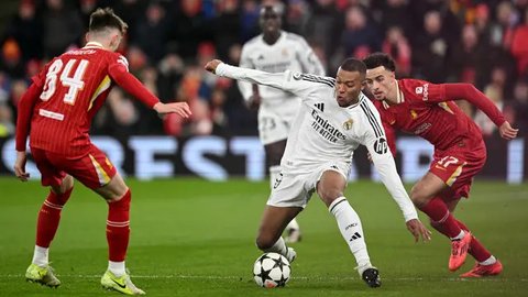 FOTO: Momen Real Madrid Keok Lagi di Liga Champions, Kali Ini Dibantai Liverpool 2-0