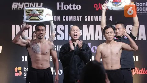 FOTO: Panasnya Face Off Byon Combat Showbiz Volume 4, Hadirkan Duel Petarung Indonesia vs Malaysia