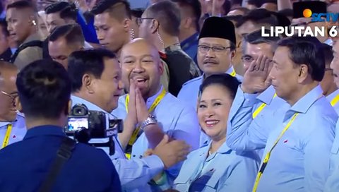 Reaksi Didit Hediprasetyo jadi Sorotan saat Prabowo Hampiri dan Salami Titiek Soeharto