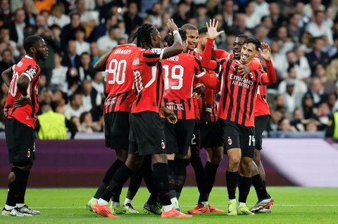 FOTO: Detik-Detik Gol Cantik Pemain AC Milan Berdarah Indonesia Bikin Real Madrid Merana