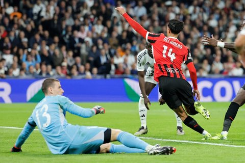 FOTO: Detik-Detik Gol Cantik Pemain AC Milan Berdarah Indonesia Bikin Real Madrid Merana