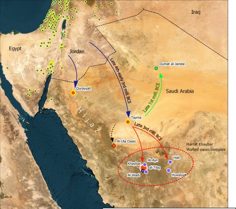 Kota Kuno Misterius Berusia 4000 Tahun Ditemukan di Bawah Oasis Gurun di Arab Saudi