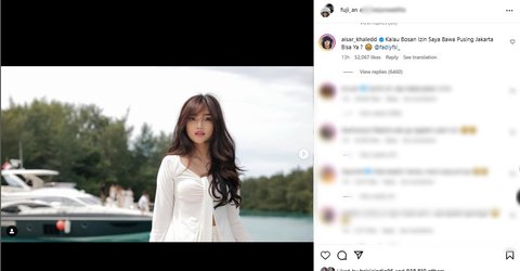 Fuji dan Aisar Khaled Saling Balas Story IG, Direpost Satu Keluarga - Beri Komentar Gemas