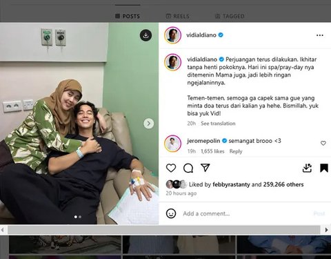 Senyum Lebar Vidi Aldiano Sebelum Kemoterapi Ditemani Sang Ibu