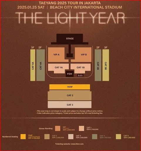 Taeyang BIGBANG Siap Gelar Konser di Jakarta, Cek Tanggal dan Harga Tiketnya