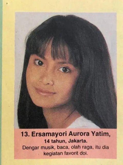 Cantik Sejak Remaja, 6 Potret Lawas Ersa Mayori Juara 1 GADIS Sampul 1993