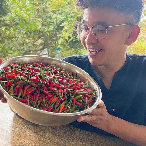 Ruben Onsu Coba Berkebun, Baru Saja Panen Cabai yang Segar